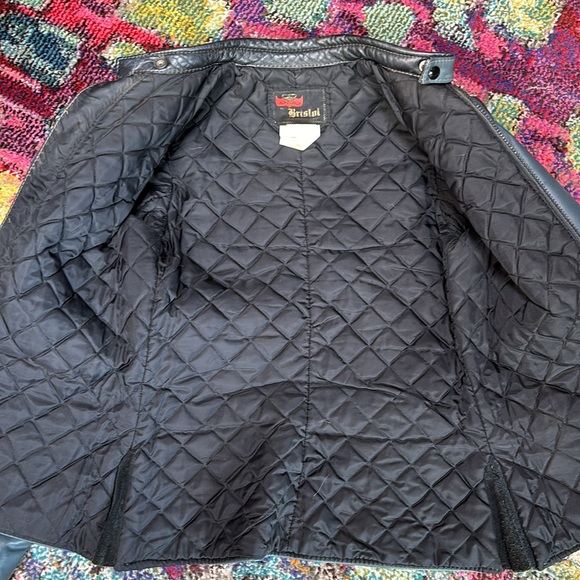 Vintage quilted British style moto jacket - Picture 4 of 10